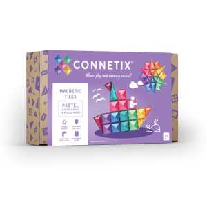 Magnetic Tiles Pastel Starter Pack, 64 Pieces