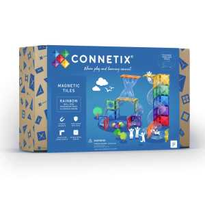 Magnetic Tiles Rainbow Ball Run Expansion Pack, 66 Pieces