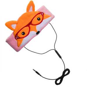 H1 Adjustable Fleece Headband Headphones, Fox