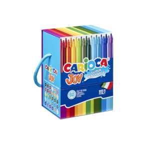 Joy Washable Hard Box Fine Tip Felt Tip Pens - 60 Pieces
