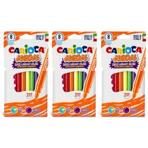 Neon Washable Felt Tip Pens, 8 Per Pack, 3 Packs
