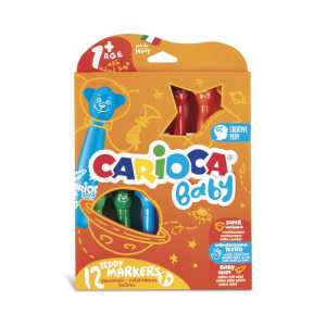 BABY Teddy Washable Markers - 12 Pieces