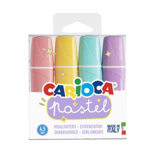 Memolight Pastel Washable Highlighters - 4 Pieces