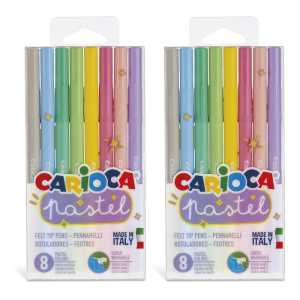 Pastel Washable Felt Tip Pens, 8 Per Pack, 2 Packs