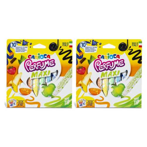 Perfume Maxi Washable Felt Tip Pens, 10 Per Pack, 2 Packs