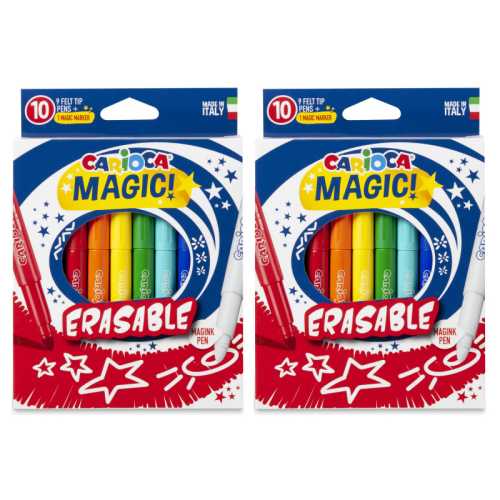 Magic Erasable Felt Tip Pens, 10 Per Pack, 2 Packs