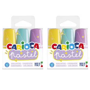 Minilight Pastel Washable Highlighters, 3 Per Pack, 2 Packs