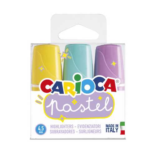 Minilight Pastel Washable Highlighters - 3 Pieces
