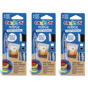 Acrylic Paint Markers, 2 Per Pack, 3 Packs
