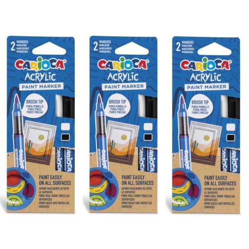 Acrylic Paint Markers, 2 Per Pack, 3 Packs