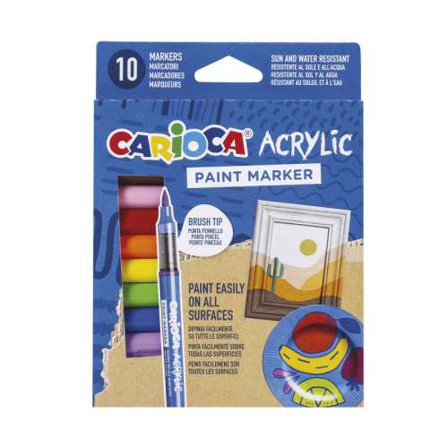 Acrylic Paint Markers - 10 Pieces