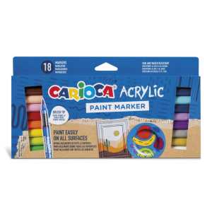 Acrylic Paint Markers - 18 Pieces