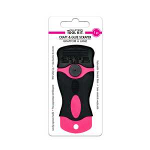 Craft and Glue Scraper, Pink and Black