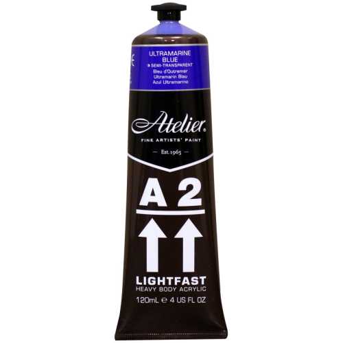 A2 Heavy Body Lightfast Artist Acrylic, 4 oz., Ultramarine Blue