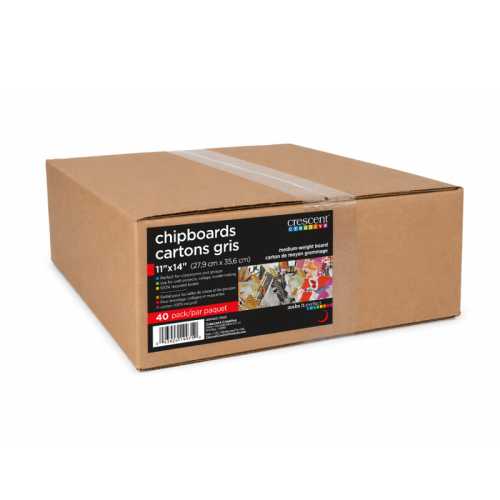 Chipboard Sheets, 11 x 14 in, Kraft, 40-Pack