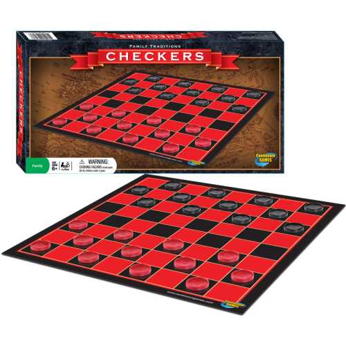 Classic Checkers Board Game