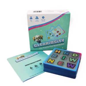 Cleariosity Transparent Card Word Game
