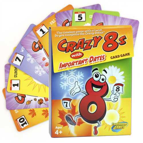 Crazy 8s with Important Dates Card Game