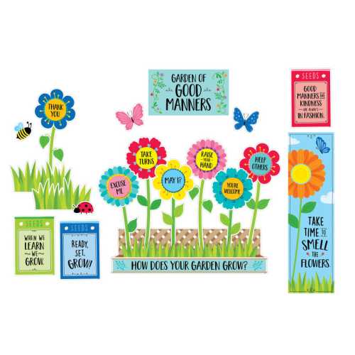 3D Pop! Year-Round Seasonal Accents Bulletin Board Set