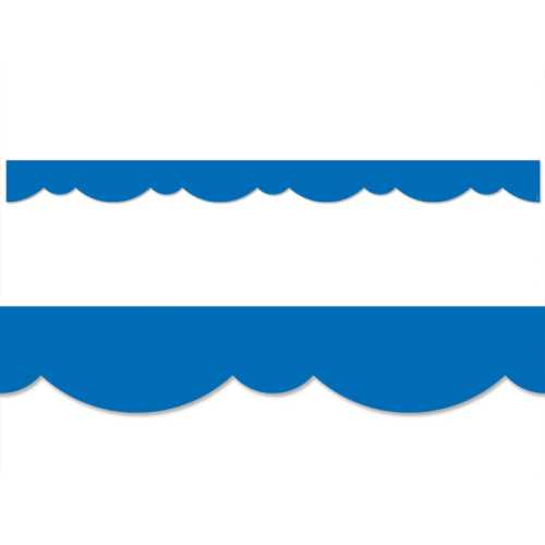 Royal Blue Stylish Scallops EZ Border