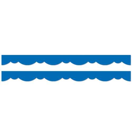 Royal Blue Stylish Scallops EZ Border, 2 Packs
