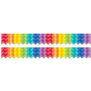 Rainbow Herringbone EZ Border, 2 Packs