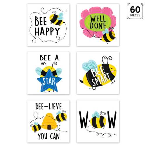 Bees Rewards Stickers, 1-1/2
