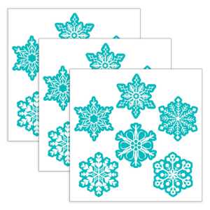 Snowflakes 6" Designer Cut-Outs, 36 Per Pack, 3 Packs
