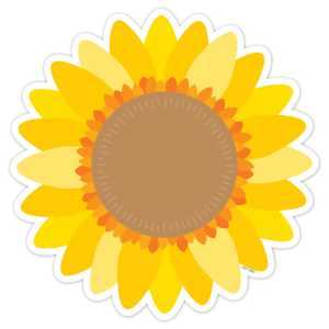 Sunflower 6" Designer Cut-Outs, Pack of 36
