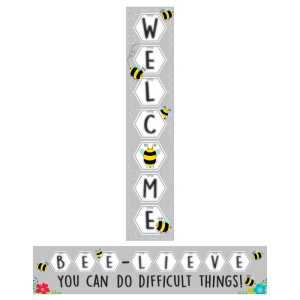 Busy Bees Double-Sided Welcome Banner, 39" x 8"