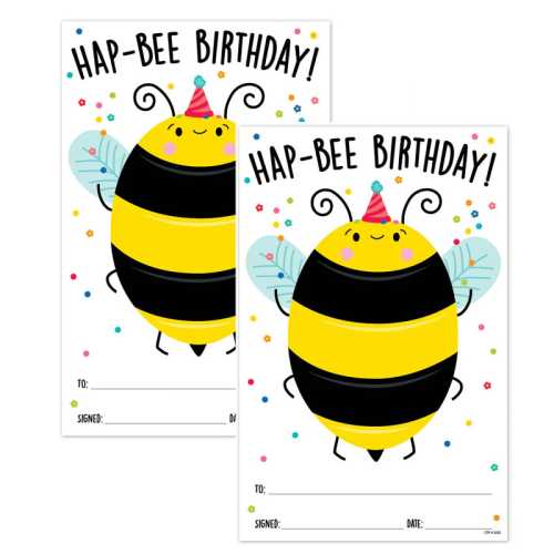 HAP-BEE Birthday Awards, 2 Packs