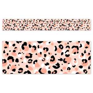 Jungle Friends Blush Leopard EZ Border, 48 Feet