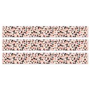 Jungle Friends Blush Leopard EZ Border, 48 Feet Per Pack, 3 Packs