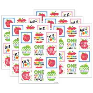 Apple Time Apple Reward Stickers, 60 Per Pack, 6 Packs