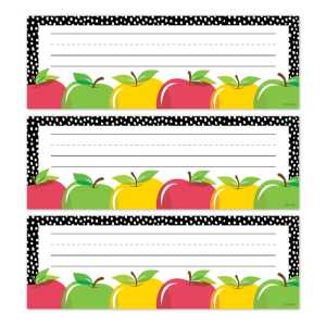 Apple Time Name Plates, 36 Per Pack, 3 Packs
