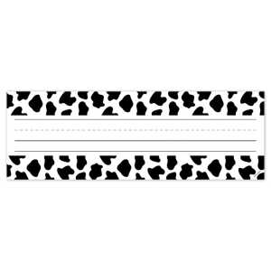 Farm Friends Cow Print Name Plates, Pack of 36