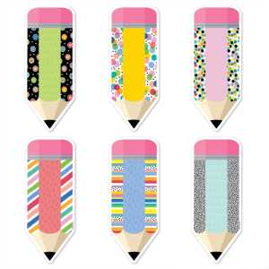 Pattern Play Pencils 6 in Designer Cut-Outs