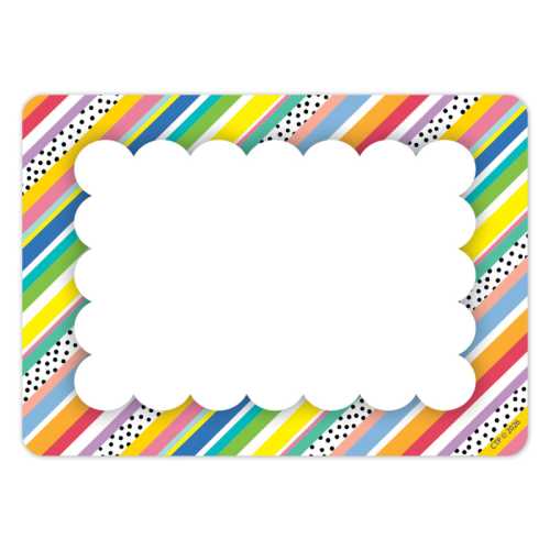 Stripes and Dots Labels