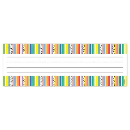 Stripes and Dots Name Plates