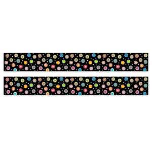 Dotted Dots on Black EZ Border, 2 Packs
