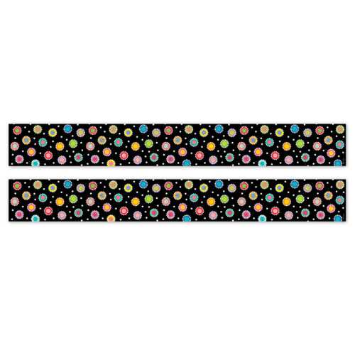 Dotted Dots on Black EZ Border, 2 Packs