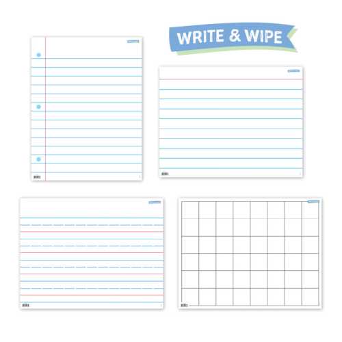 Write & Wipe Essential Templates 4-Chart Pack
