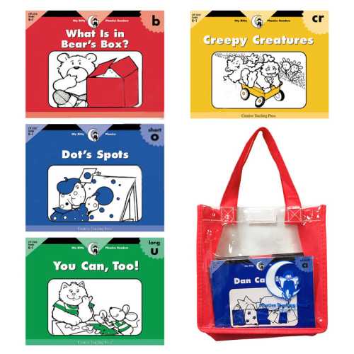 Itty Bitty Phonics Readers Set, 36 Books with Carrying Case