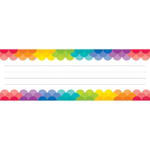 Rainbow Scallops Name Plates, 36 Per Pack