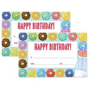 Mid-Century Mod Happy Birthday Awards, 2 Packs