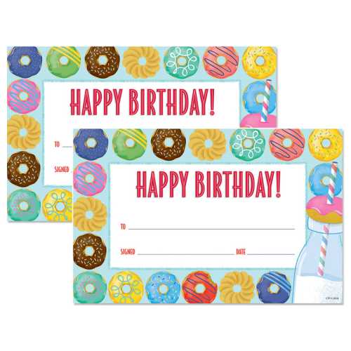 Mid-Century Mod Happy Birthday Awards, 2 Packs