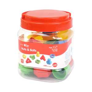 Shape-Matching Nuts and Bolts Fine Motor Set, 32 Pieces
