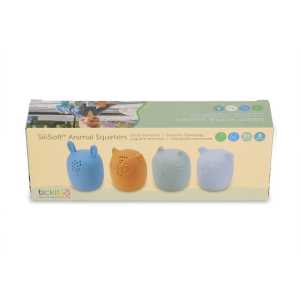 SiliSoft&reg; Animal Squirters, Neutral, Set of 4