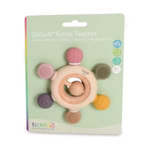 SiliSoft&reg; Rattle Teether, Earth