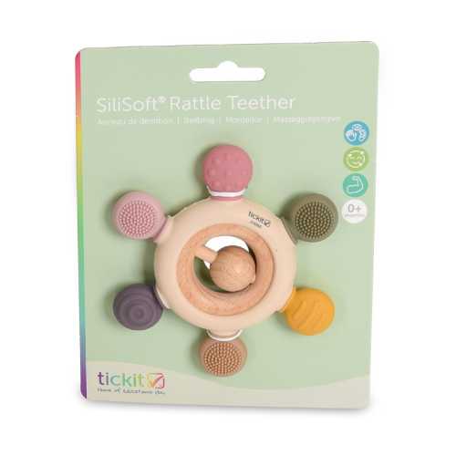SiliSoft&reg; Rattle Teether, Earth